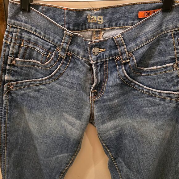 ❤️RARE TAG Denim Blue Jeans 29x32 - Picture 2 of 9